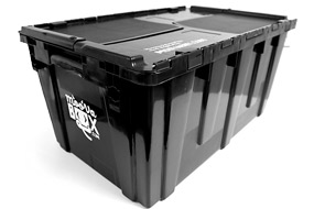 Reusable plastic moving box